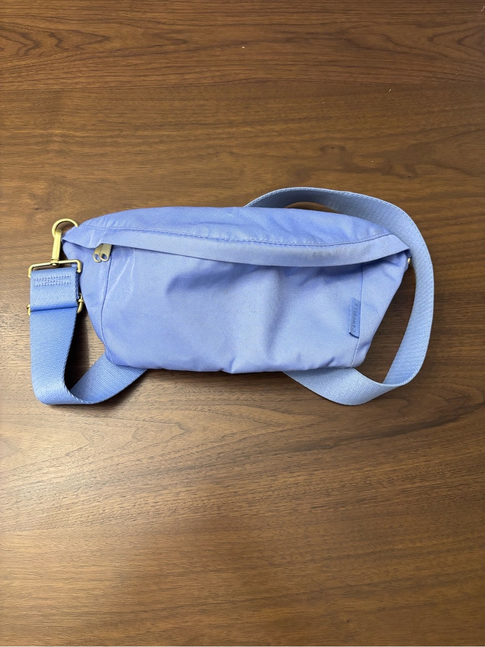 Canvelle Light Periwinkle Crossbody Belt Bag